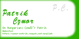 patrik czmor business card